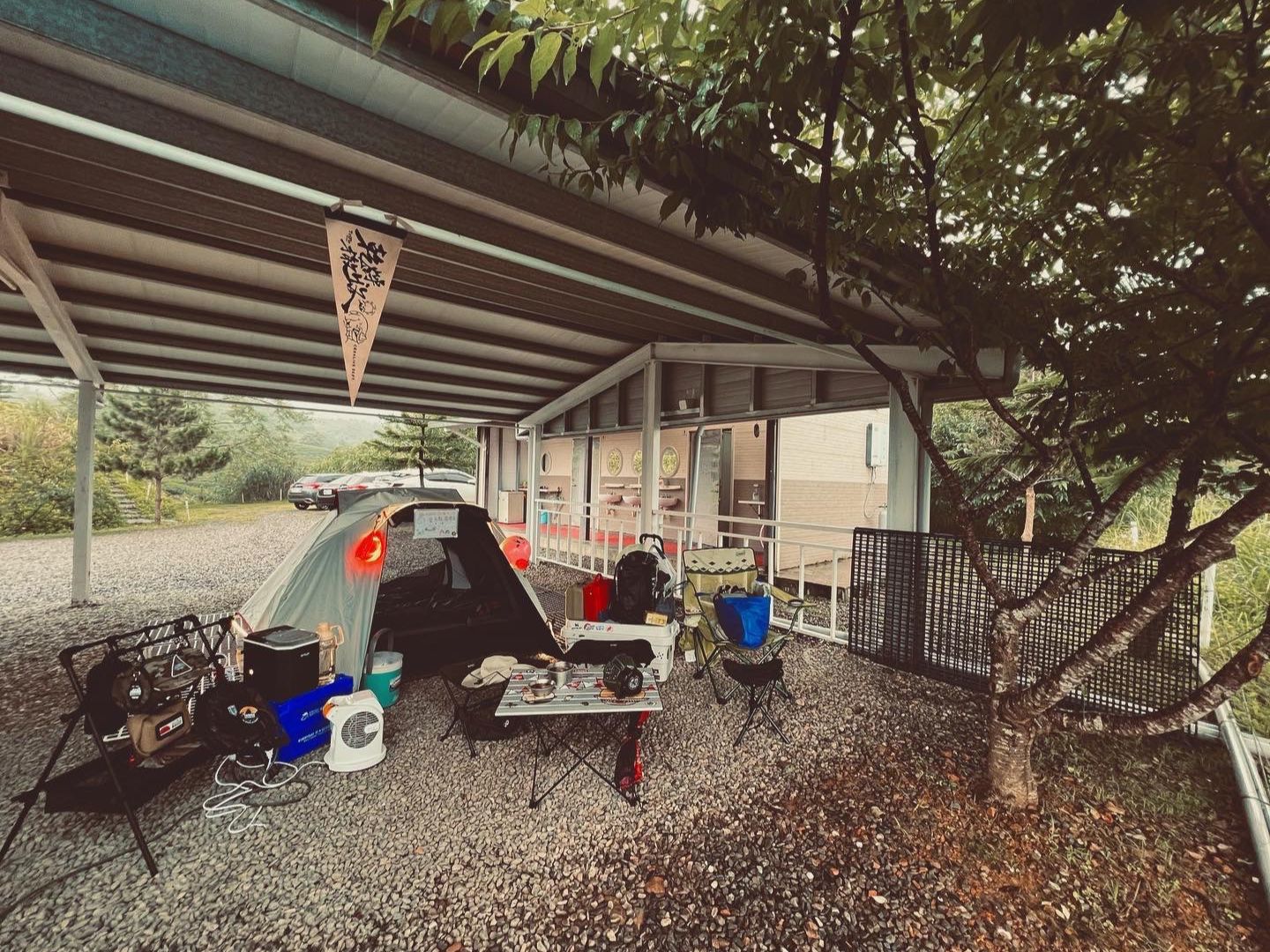 雨天露營 營區營位選擇1