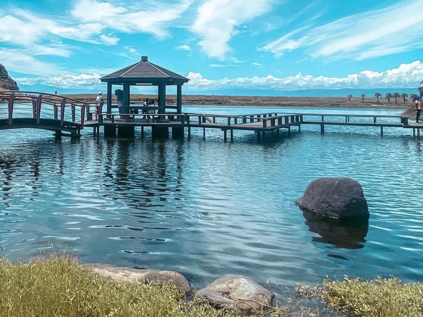 龜山島好玩嗎 龜尾湖環湖步道2